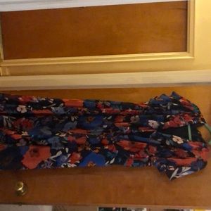 A long flowery dress -Lane Bryant. Worn only once!